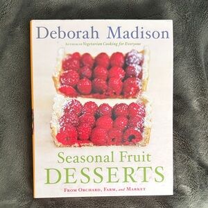 Deborah Madison Seasonal Fruit Desserts Cookbook - Red & White Cover